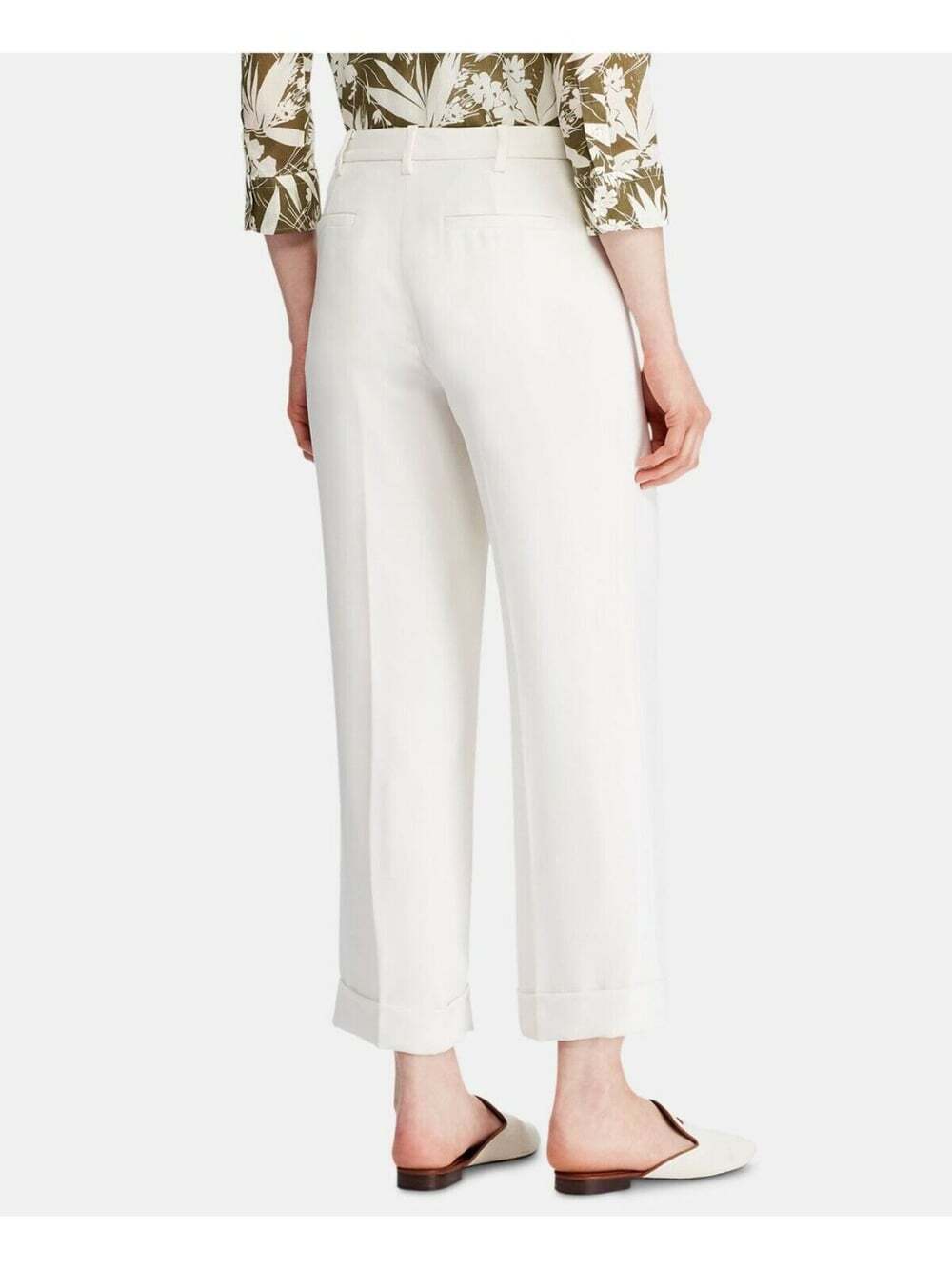NEW Lauren Ralph Lauren Women's 10 Wide-Leg Cropped Pant NWT $165 - Picture 2 of 3
